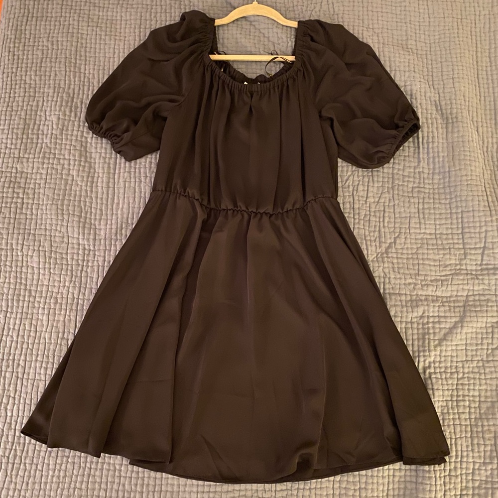Amanda Uprichard Designer Black Dress Size Large BRAND NEW WITH TAGS